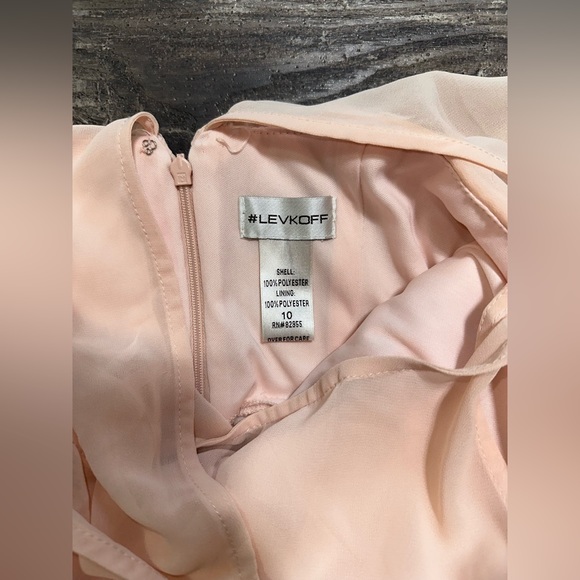 Bill Levkoff Women’s Blush Bridesmaids Dress Size 10 - Picture 6 of 7